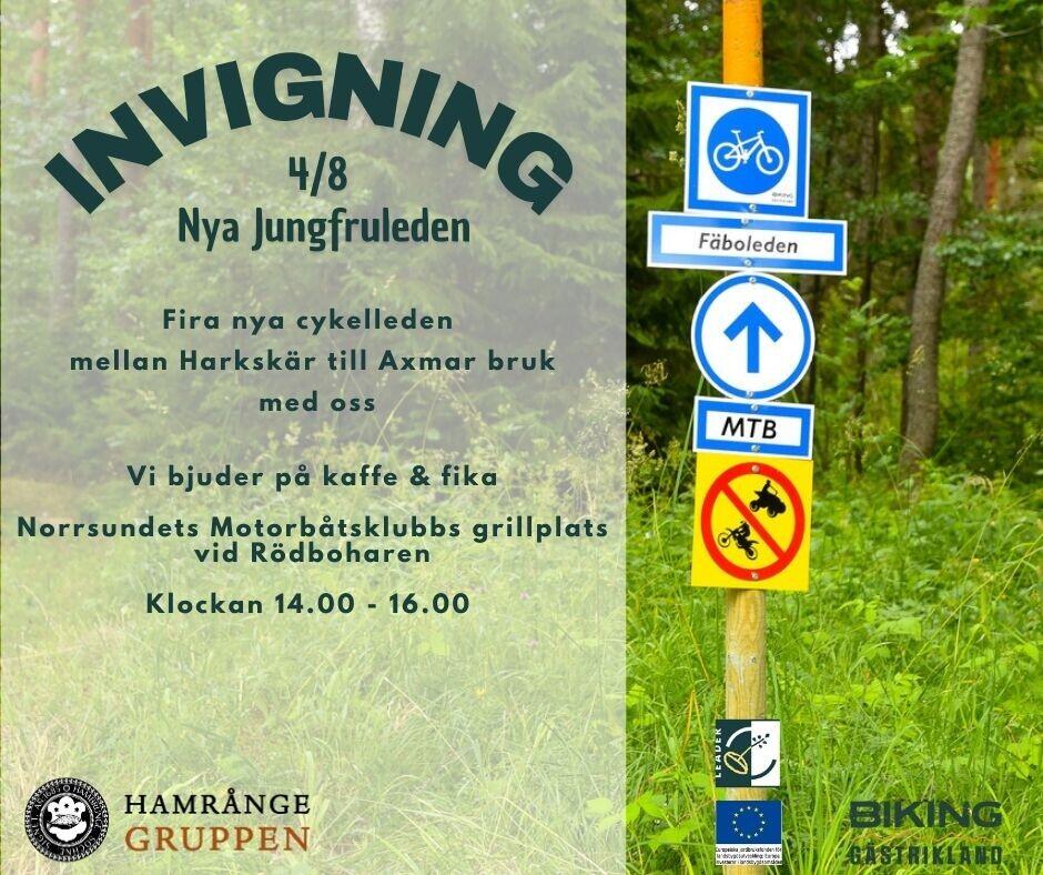 Invigning av nya cykelleden Jungfruleden.