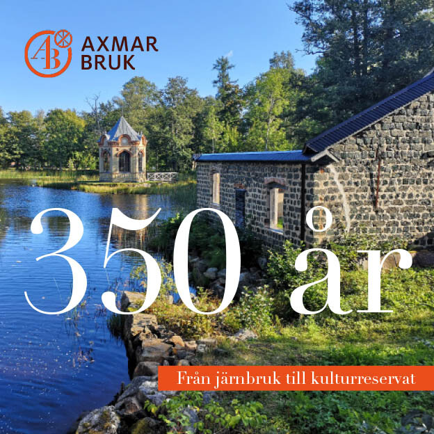 Jubileumsbok Axmar bruk 350 år – design Aja Axlund