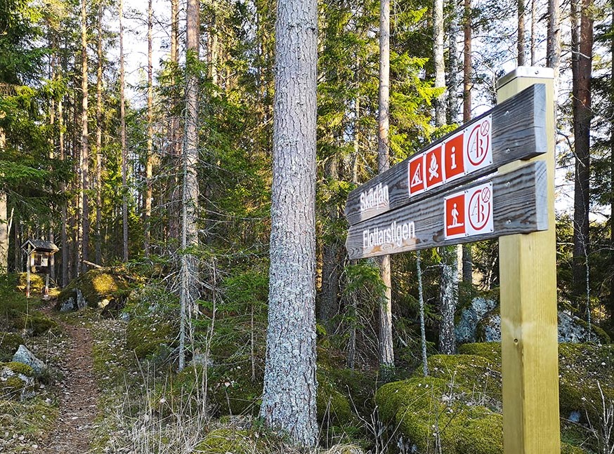 Skärjåns naturreservat m. Flottarstigen Aja Axlund